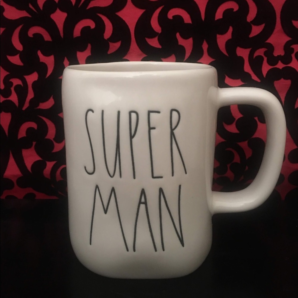 RARE Rae Dunn SUPER MAN Mug VHTF